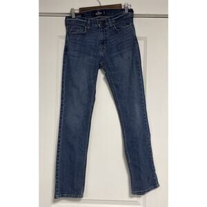 Hollister Men’s W29 L30 Slim Straight Epic Flex Jeans Light Wash